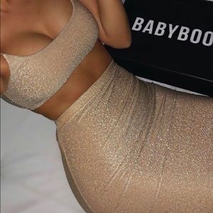 Sparkly gold two piece!